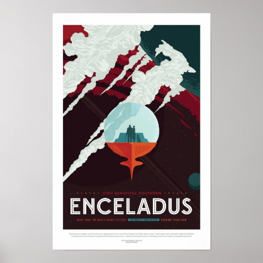 Poster Encelade | Visions de l'avenir de la NASA (Devant)