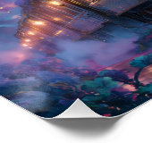 Poster Enchanted Aurora Train Under Starlit Sky (Coin)