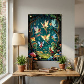 Poster Enchanted Forest Creatures