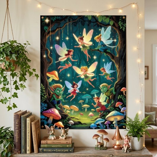 Poster Enchanted Forest Creatures