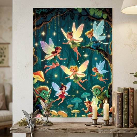 Poster Enchanted Forest Creatures