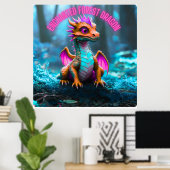 Poster Enchanted Forest Dragon (Bureau à domicile)