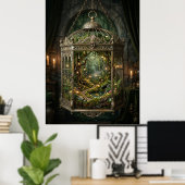 Poster Enchanted Forest in Birdcage (Bureau à domicile)
