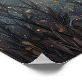 Poster Enchanted Moonlit Leaf Fairy Fantasy Art (Coin)