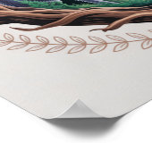 Poster Enchanted Moonlit Wolves and Psychedelic Mushrooms (Coin)