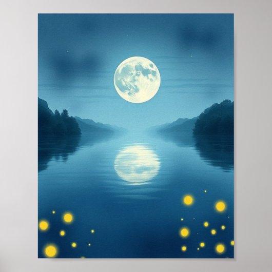 Poster Enchanted Nocturne: A Hyper-Realistic Vision (Devant)