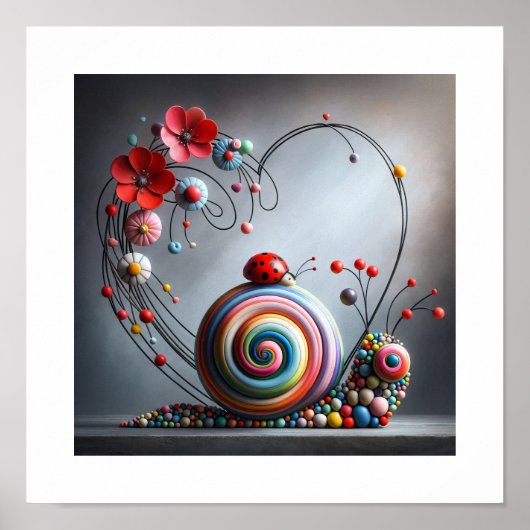 Poster Enchanted Whirl : Un tournevis Whimsical Snail's G (Devant)