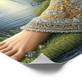 Poster Enchantement Lune dans la Forêt Mystique16x20 (Coin)