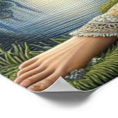 Poster Enchantement Lune dans la Forêt Mystique24x18 (Coin)