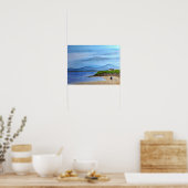 Poster Enchanter Bluff par la mer (Cuisine)