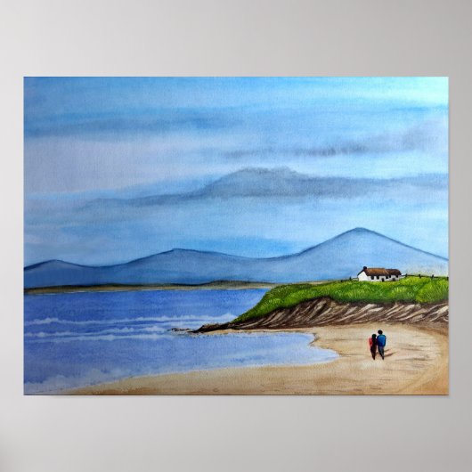 Poster Enchanter Bluff par la mer (Devant)