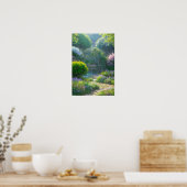 Poster Enchanter Garden Gate à la Forêt Mystique (Cuisine)