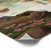 Poster Enchanter jardin de fleurs de cerisiers - Studio G (Coin)