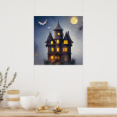 Poster Enchanter la lune d'Halloween (Cuisine)