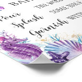 Poster Enchanter le violet rose sous le bar Mermosa de la (Coin)