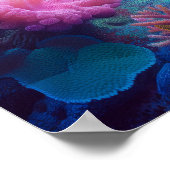 Poster Enchanter les profondeurs bleues et les teintes co (Coin)