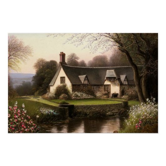 Poster Enchanting Country Cottage (Devant)