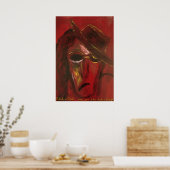POSTER ENCOCHE EN ROUGE (Cuisine)