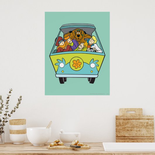 Poster Encombré Dans La Machine Mystérieuse (Cuisine)