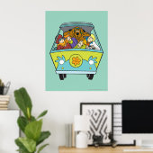 Poster Encombré Dans La Machine Mystérieuse (Bureau à domicile)