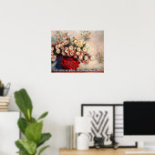 Poster Encore de la vie avec Chrysanthemums par Claude Mo (Bureau à domicile)