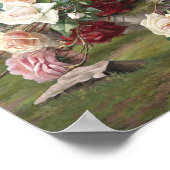 Poster Encore de la vie avec des roses (Coin)