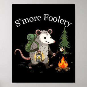 Poster Encore des S'mores fou follet marsouin marshmallow