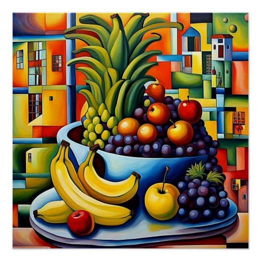 Poster Encore la vie avec des fruits 7 (Devant)