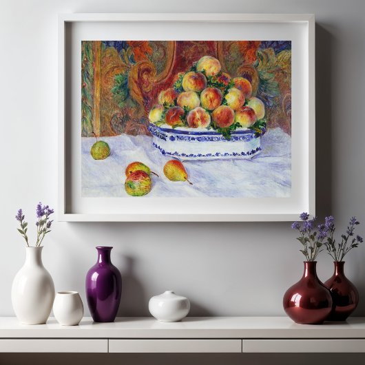 Poster Encore la vie avec les pêches, Renoir