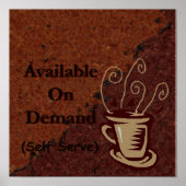 Poster encore un autre signe de café à customiser (Devant)