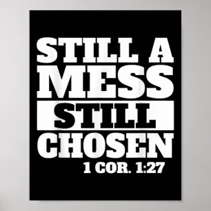 Poster Encore Un Mess Encore Choisi Bible Verse Christian