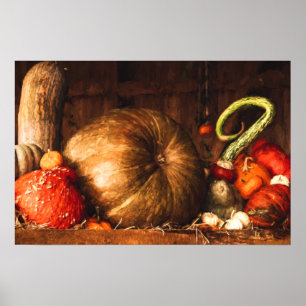 Poster Encore une vie avec Citrouilles et gourmets Imprim