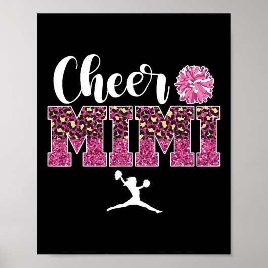Poster Encourage Mimi d'une meneuse de claque Mimi Fière  (Devant)