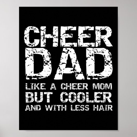 Poster Encourage Papa Comme Une Cheer Maman Mais Plus Coo (Devant)