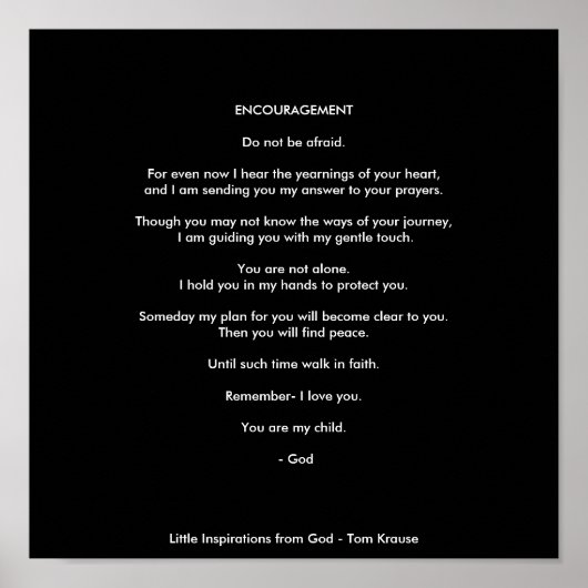 POSTER ENCOURAGEMENT (Devant)