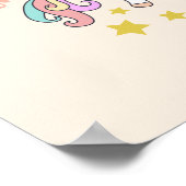 Poster Encouragement de licorne mignonne (Coin)