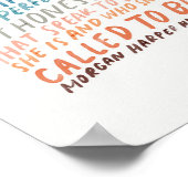 Poster Encouragement des citations pour les artistes (Coin)