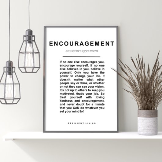 Poster ENCOURAGEMENT Encourager