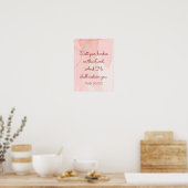 Poster Encouragement inspirationnel Bible Verse Psaume 55 (Cuisine)