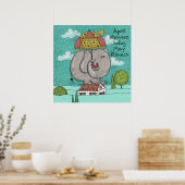 Poster Encouragement Les douches d'avril apportent des fl (Cuisine)