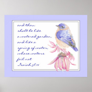 Poster Encourager l'écriture prometteuse Isaiah Bluebird 