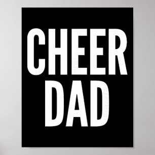 Poster Encourager Papa Bleu Royal Cheerleading Parents Co