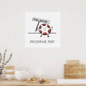 Poster Encouragez Mint - Vous êtes génial (Cuisine)