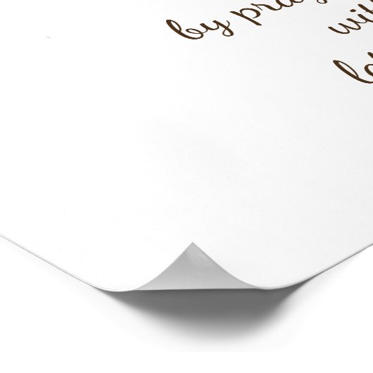 Poster Encouraging Scripture Trust in the Lord Baby Bird (Coin)