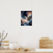 Poster Encre alcoolique bleu foncé (Cuisine)