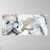 Poster Encre d'alcool Art. Zones délicates et noires. Clo (Devant)