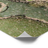 Poster Encre d'alcool unique en or noir vert (Coin)