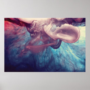 Poster Encre dans la photographie d'abrégé sur l'eau