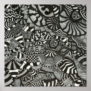 Poster Encre folle