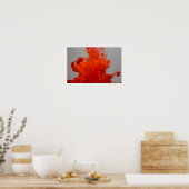 Poster Encre liquide dans l'eau (Cuisine)